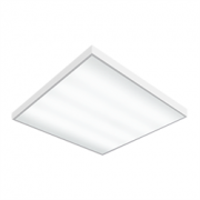 Светодиодный светильник "ВАРТОН" офисный накладной 595*595*50мм 27 ВТ 4000К с функцией аварийного освещения