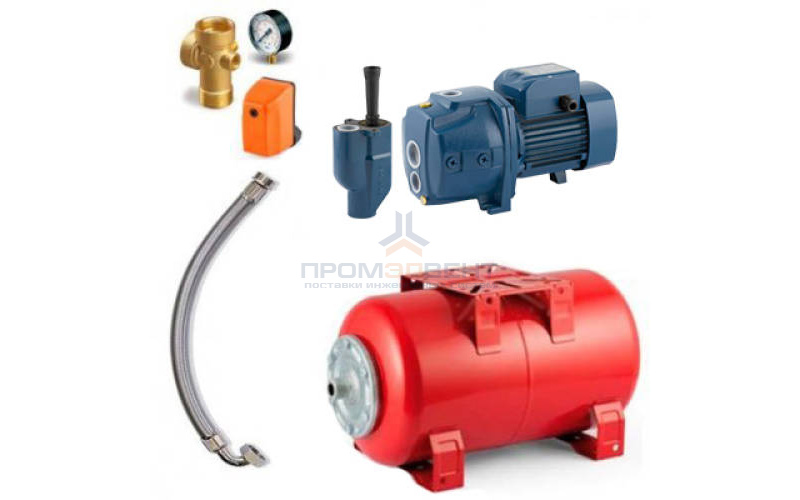 Насосная станция Pedrollo HYDROFRESH JDWm 1A-N/30-24 CL - 0,75кВт (Qmax 24 л/мин, 1x230В)