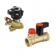 Комплект клапанов Danfoss MVT/MSV-S - 1" (балансировочный и запорный, ВР/ВР, PN20, Tmax 120°C)