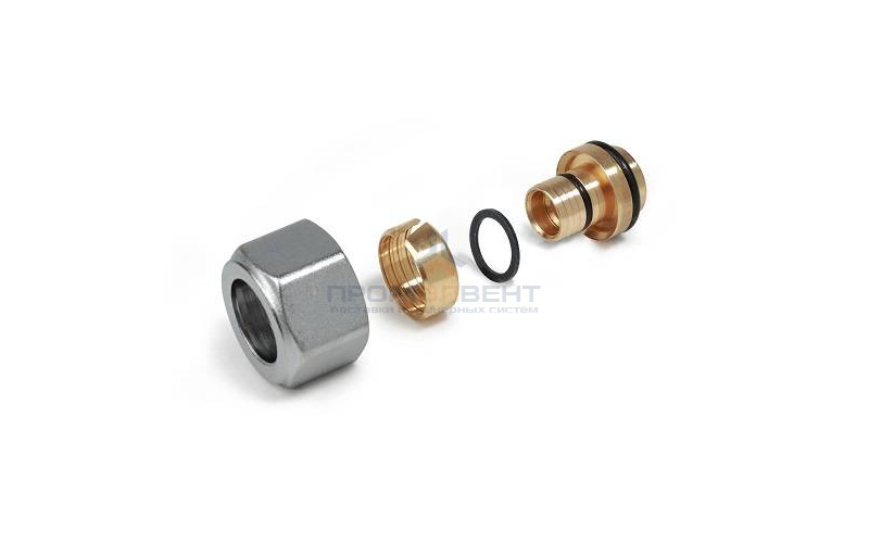 Соединение резьбозажимное Giacomini R179AM - 20x2.0 x 16 (для металлопластиковых труб)