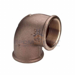 Отвод 90° Viega 3090 - 2" (ВР/ВР, резьбовой, бронза без покрытия)