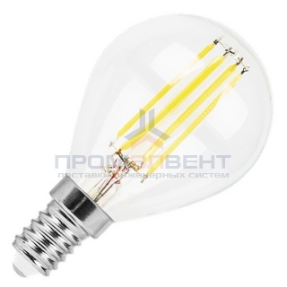 Лампа филаментная светодиодная шарик Feron LB-52 G45 7W 4000K 230V E14 filament белый свет