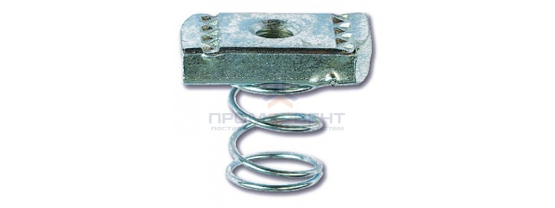 Гайка для подвешивания профиля (с удлиненной пружиной) М6х40