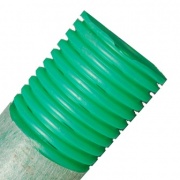 Труба гибкая двустенная дренажная д.200мм, класс SN6, перфорация 360?, цвет зеленый