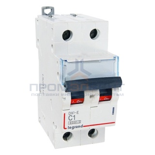 Автоматический выключатель Legrand DX3-E C1 2П 6000/6kA (автомат)
