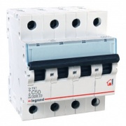 Автоматический выключатель Legrand TX3 C50A 4П 6kA (автомат)