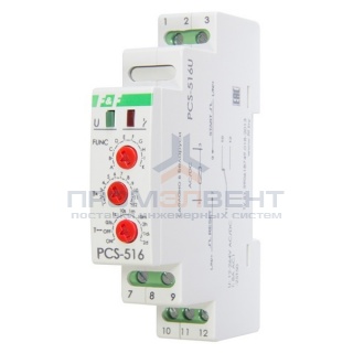 Реле времени многофункиональное PCS-516U 0.1с - 24дн., 12-264В AC/DC, 8А, 2NO/NC, вход управления